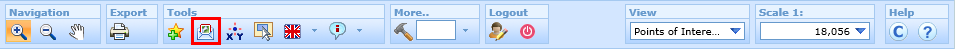 Email Map tool in the WebOffice html client