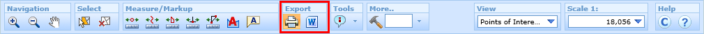 Export tools in the WebOffice html client