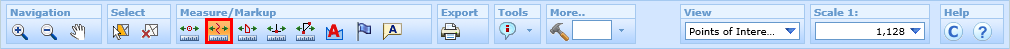Measure Distance tool in the WebOffice html client