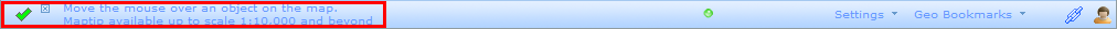 WebOffice html client user notification - info level