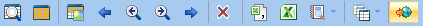 Defined external application icon in search result toolbar