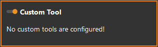Corresponding message if no custom tool has been configured for WebOffice map widget Corresponding message if no custom tool has been configured for WebOffice map widget