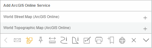 Add ArcGIS Online service in the WebOffice mobile client - tablet mode Add ArcGIS Online service in the WebOffice mobile client - tablet mode