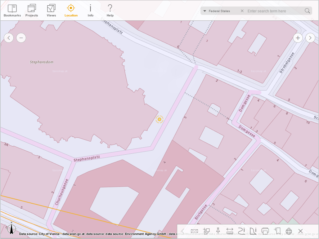 Zoom to position in the WebOffice mobile client - tablet mode