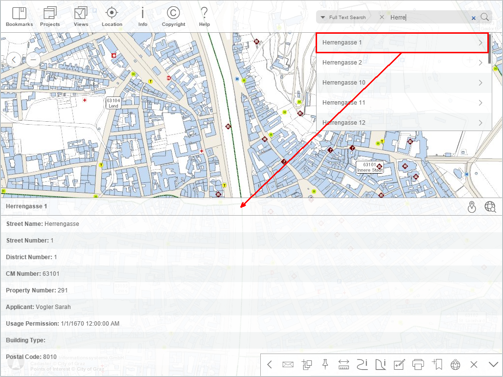 Run query of a suggestion - tablet mode