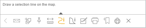 Selection by line tool in the WebOffice mobile client - tablet mode