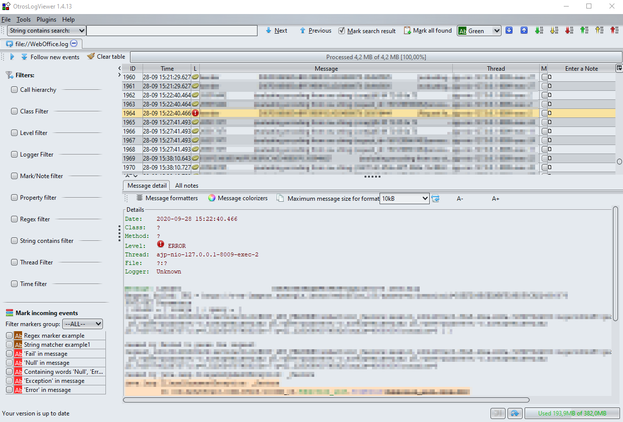OtrosLogViewer