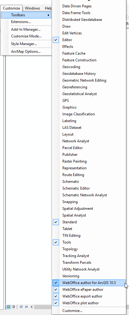 &nbsp;Activating WebOffice author Toolbar