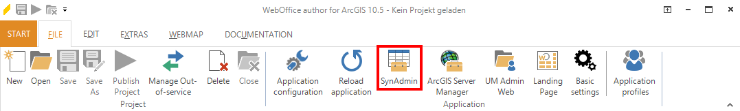 Open the WebOffice 10.9 R5 administration pages from WebOffice author Open the WebOffice 10.9 R5 administration pages from WebOffice author