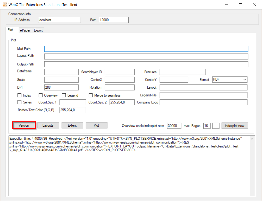 Check, if a correct version of the WebOffice extensions is available