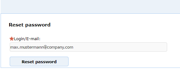 Reset Registration Page