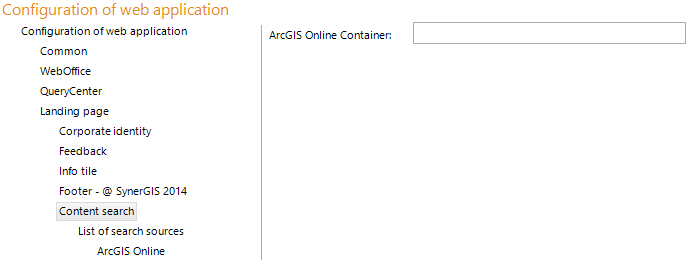 Configuration - Content search for landing page Configuration - Content search for landing page