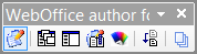 ArcMap toolbar for WebOffice author