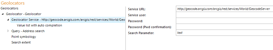 Geolocator service configuration