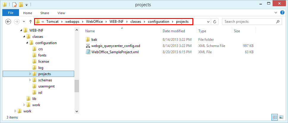 WebOffice 10.9 R5 projects folder