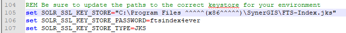 Configuration file solr.in.cmd Configuration file solr.in.cmd