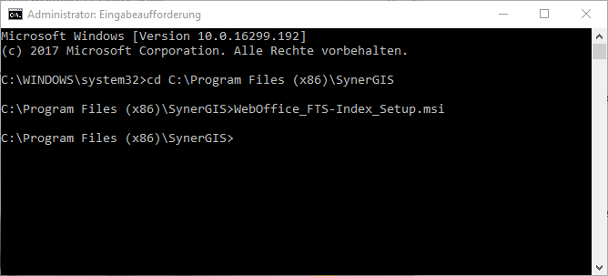Start the uninstall setup via CMD