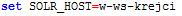 Konfiguration des Hostnamen in solr.in.cmd