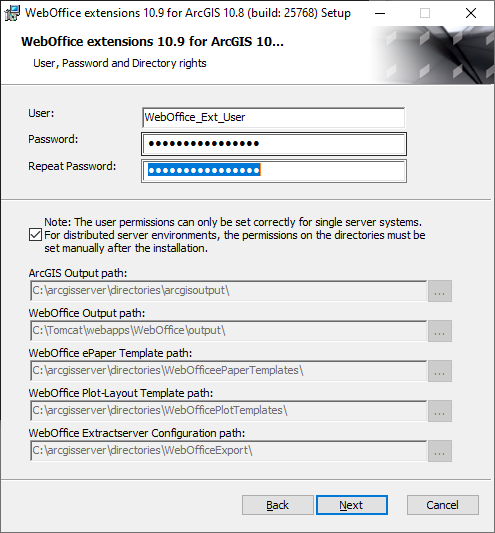 Installation with a local Windows user Installation with a local Windows user