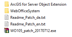 Data content of a WebOffice patch Data content of a WebOffice patch