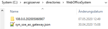 Replace SynerGIS files in directory WebOfficeSystem Replace SynerGIS files in directory WebOfficeSystem