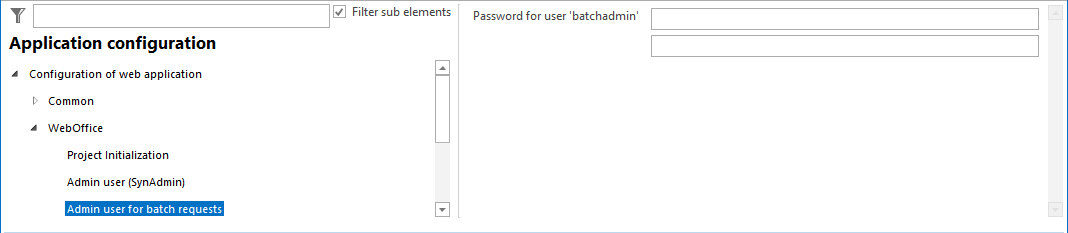 Configuration of Admin User for Batch Requests