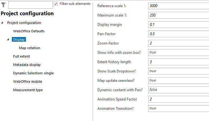 Display configuration Display configuration