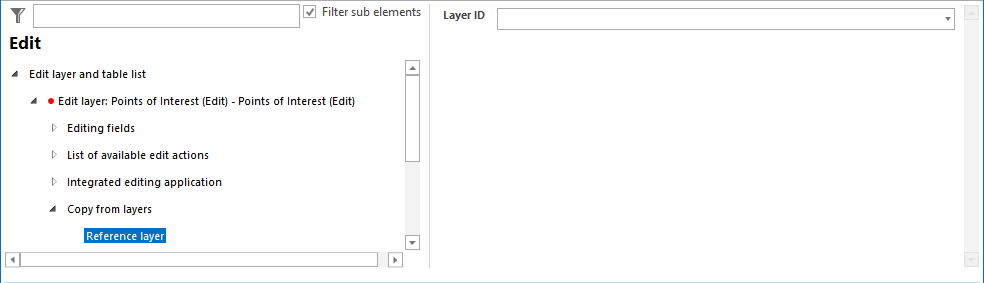 Reference layer configuration for copy from layers