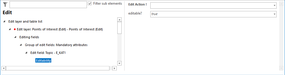 Editability of edit fields (read-only)
