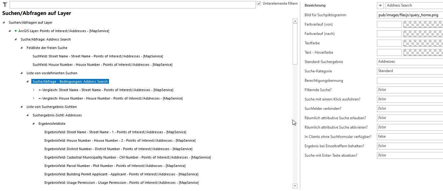 Query configuration Query configuration