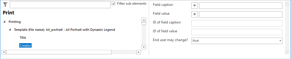 Creator configuration