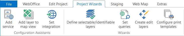 "Project Wizards" Menu "Project Wizards" Menu