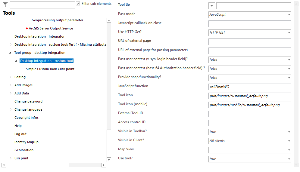 Configuration - Desktop-Integration - Custom Tool&nbsp;
