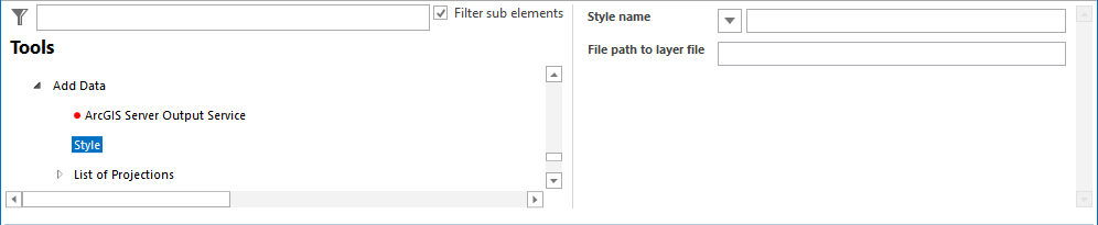 Style configuration