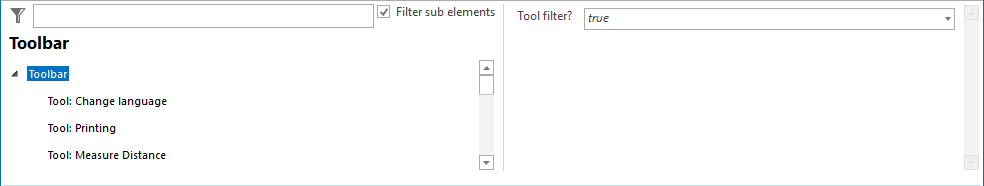 Toolbar configuration Toolbar configuration