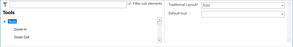 Tools configuration Tools configuration