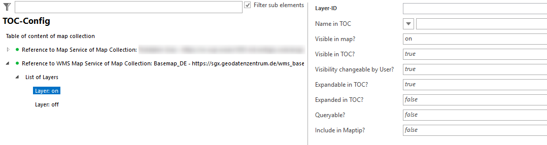 Layer configuration