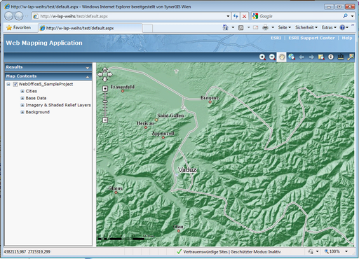 Web Mapping Application created with ArcGIS Server Manager Web Mapping Application created with ArcGIS Server Manager