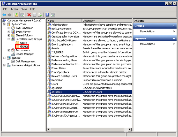 Managing local users and groups - agsusers