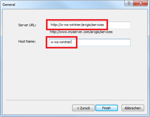 Manager GIS Server - Server URL and Host Name Manager GIS Server - Server URL and Host Name