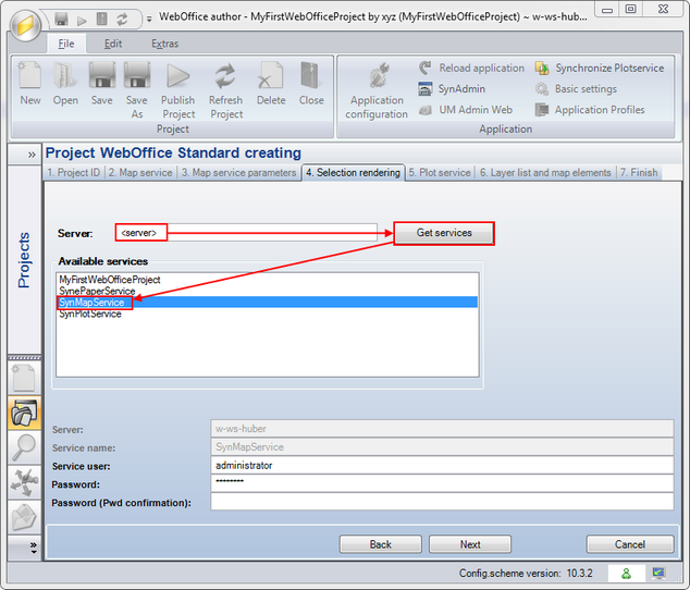 Create WebOffice Project wizard - Step 4&nbsp;
