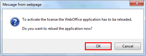 Approve reloading Application after License Import Approve reloading Application after License Import