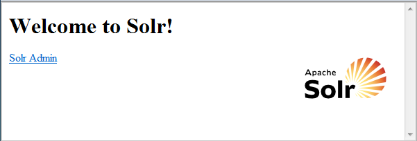 'Welcome to Solr!'-page 'Welcome to Solr!'-page