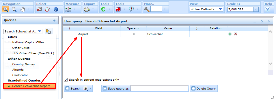 Reuse the user defined query stored before - WebOffice 10 R3 client