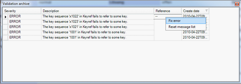 Fix validation error function