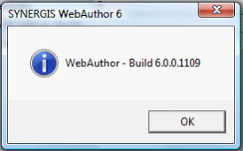 WebOffice author Build version number