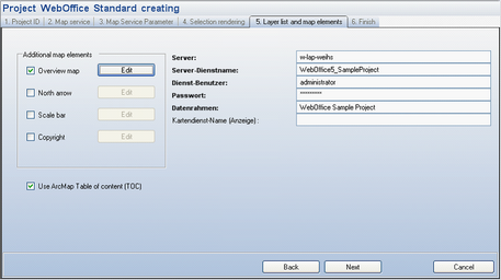Overview map properties
