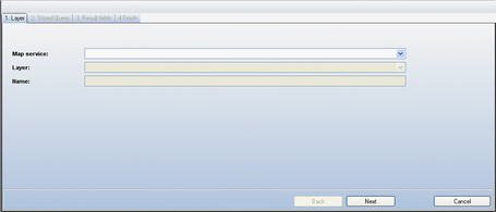 Edit WebOffice query wizard - Step 1