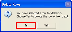 Confirm with Yes to delete the Query condition