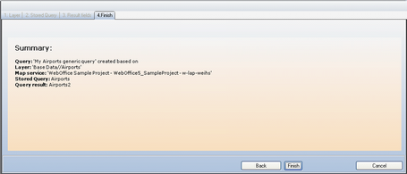 Edit WebOffice query wizard - Step 4